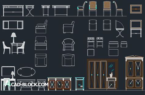 Autocad Furniture D Motif Masa Kini