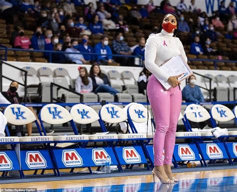 Texas Aandm Coach Sydney Carter Defends Herself For Wearing Pink Leather Pants To A Game Daily