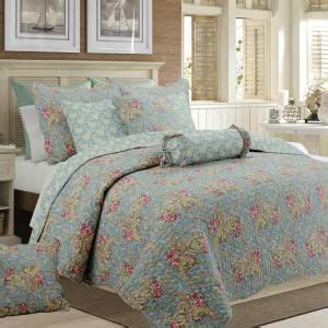 Cozy Line Home Fashions French Floral Country Cottage 3 Piece Blue