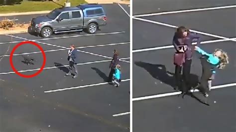 Terrifying Moment Dangerous Dog Attacks 5 Year Old Girl Outside Church