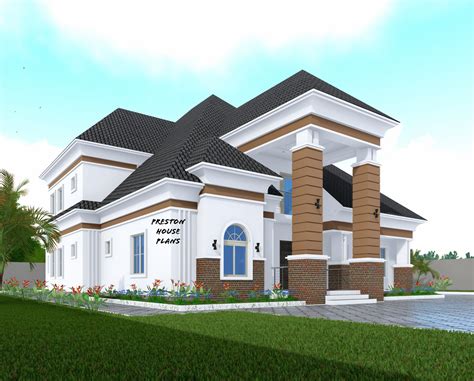 5 Bedroom Bungalow With A Penthouse Preston House Plans