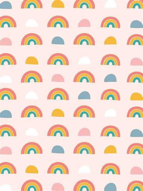 Rainbow Patterned Desktop Tablet And Phone Wallpaper Make And Tell