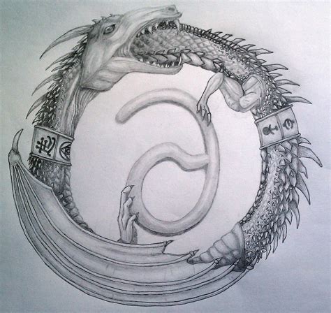 Ouroboros Completed Drawing Of The Ouroboros Kiersten Galloway