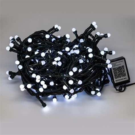 200 Light Mini Globe Cool White Led String Lights With Wireless Smart