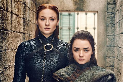 Sansa And Arya Stark Game Of Thrones Season 8 Hd Tv Shows 4k Wallpapers Images Backgrounds