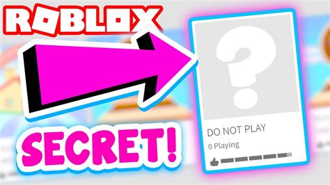 Roblox Secret Games