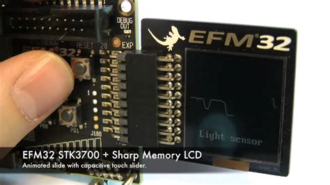 Memory Lcd Animation And Slider Demo With Efm32 Cortex M3 Youtube