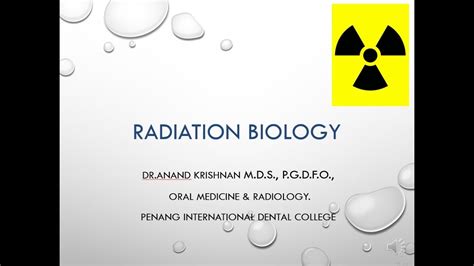 Radiation Biology Youtube