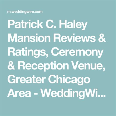 Patrick C Haley Mansion Reviews And Ratings Ceremony And Reception Venue