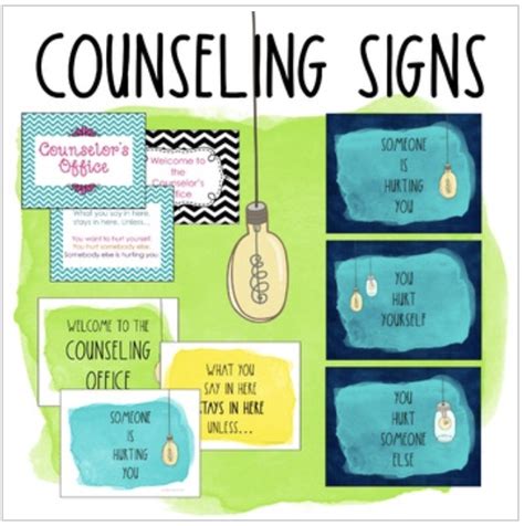 School Counselor Confidentiality And Welcome Signs School Counselor