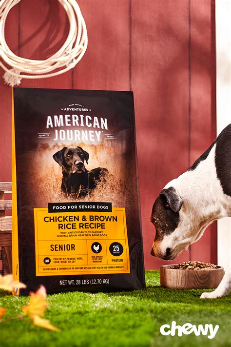 Its ingredients include boneless beef first and foremost. AMERICAN JOURNEY Active Life Formula Senior Chicken, Brown ...