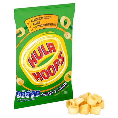 Hula Hoops Cheese And Onion Crisps 34g Best One