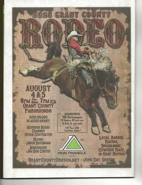 2023 Grant County Rodeo Grant County Oregon Chamber Of Commerce
