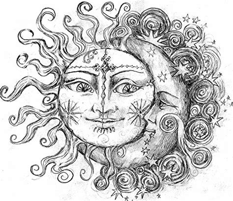Printable Sun And Moon Coloring Pages For Adults Kidsworksheetfun