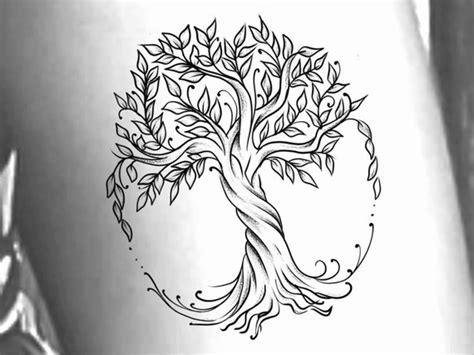 Tree Of Life Temporary Tattoo Etsy