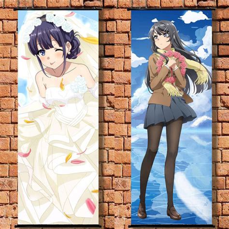 Seishun Buta Yarou Wa Bunny Girl Sakurajima Mai Poster Wall Scroll