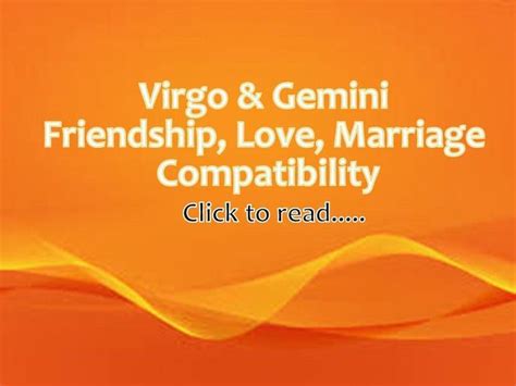 Virgo And Gemini Friendship Love Marriage Compatibility Gemini And