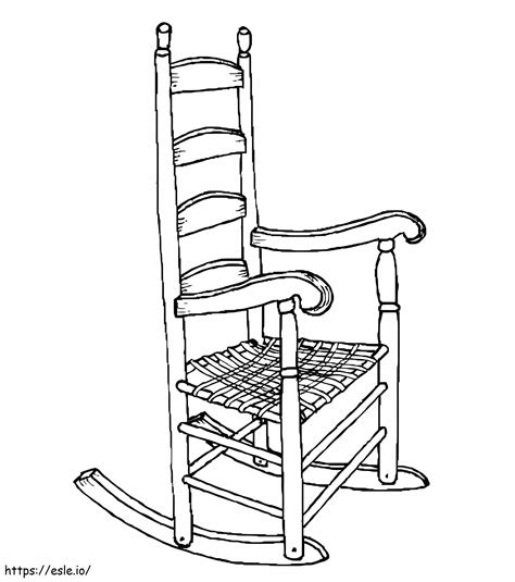 Free Rocking Chair Coloring Page