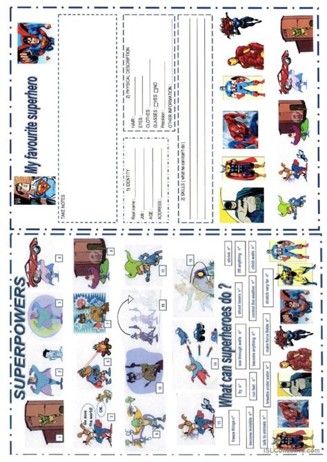 Superheroes And Superpowers English Esl Worksheets Pdf And Doc