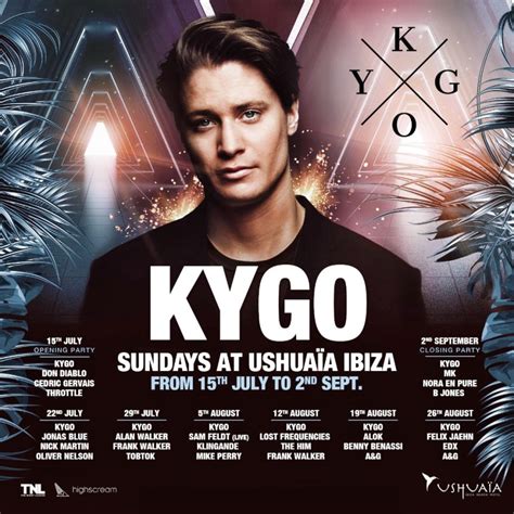 Ushuaïa Ibiza Announces Lineup For Kygos Weekly Sunday Night Shows