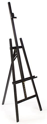 Paint Easels Adjustable Pine Wood Easel 59 66 Tall Color Black