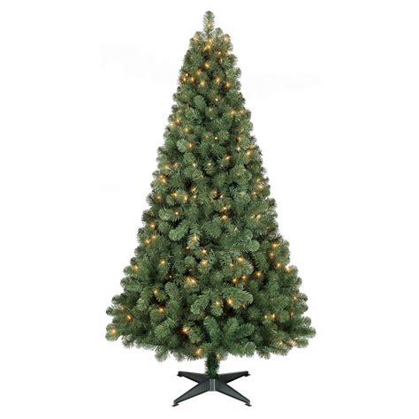 6ft Prelit Artificial Christmas Tree Alberta Spruce Clear Lights Only