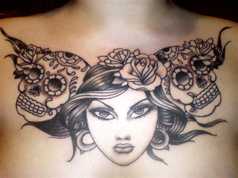 The rib cage is also a good option if you don't want a visible tattoo. ideal tattoo art: name tattoos on chest for girls