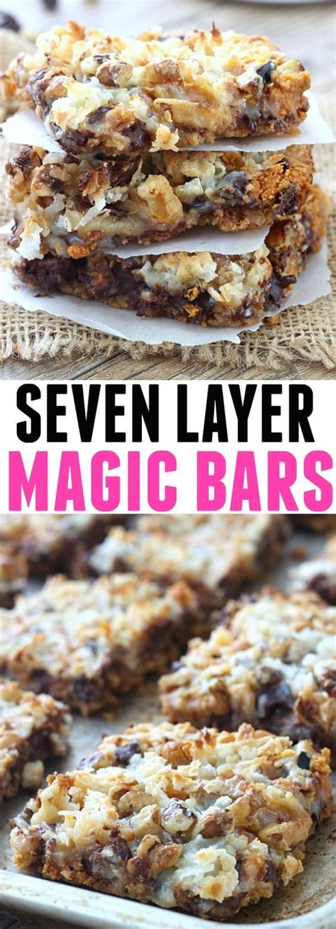 Layered pudding desserttaste of home. Seven Layer Magic Bars | Dessert recipes, Dessert bars ...