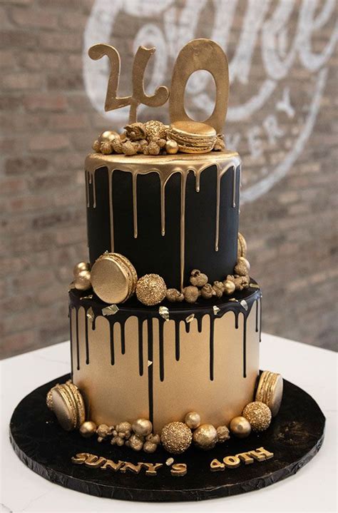 Black And Gold Drip Birthday Cake In 2023 60th Birthday Cakes Birthday Cakes For Men