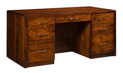 Tempo Desk Amish Solid Wood Desks Kvadro Furniture