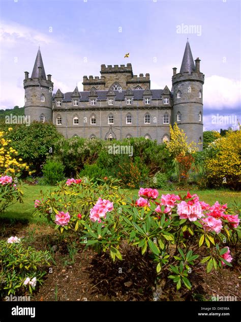 Inveraray Castle From The Private Gardensinverarayargyll Stock Photo