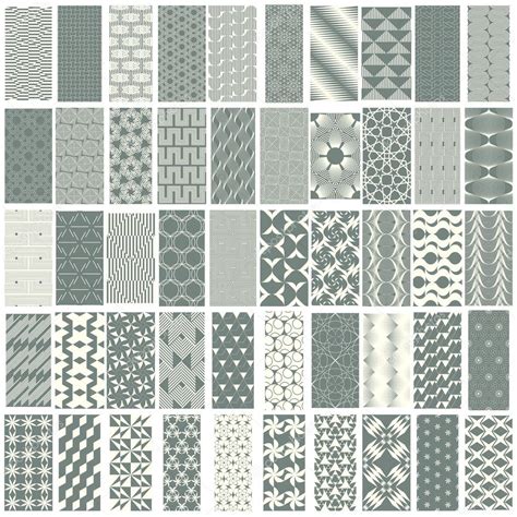 Conjunto De 50 Patrones Geom Tricos Sin Costura 2024