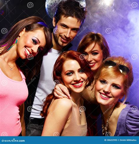 Happy Friends On A Party Stock Image Image Of Friends 30622995