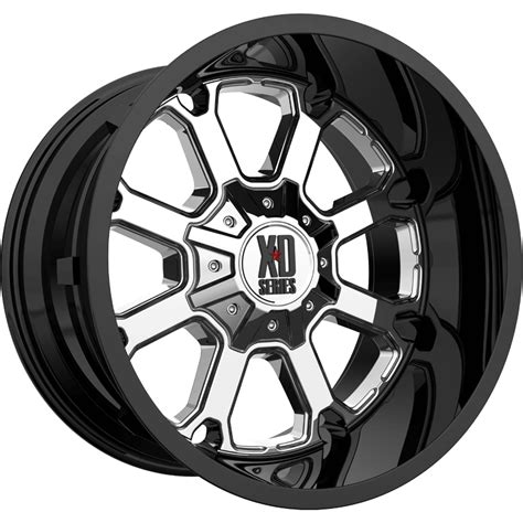 Xd Xd825 Buck 25 Pvd Center Gloss Black Lip Wheel Range Modkingz