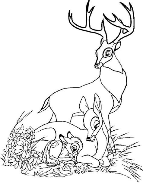 If you want colored picture to print then click print link for color. Bambi Was Asleep With Her Mother Coloring Pages | Dessin coloriage, Coloriage, Idées tatouage ...