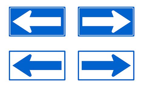 One Way Arrow Icon Traffic Sign Stock Illustration Download Image Now