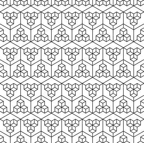 Abstract Geometric Cube Seamless Pattern Simple