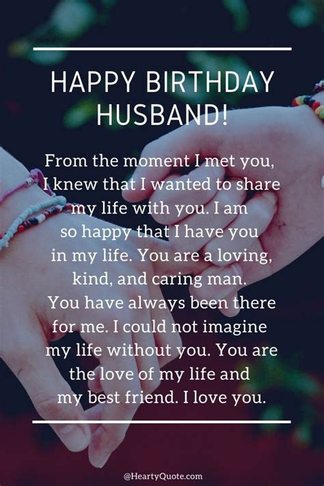 Happy Birthday My Husband Quotes Inspiration