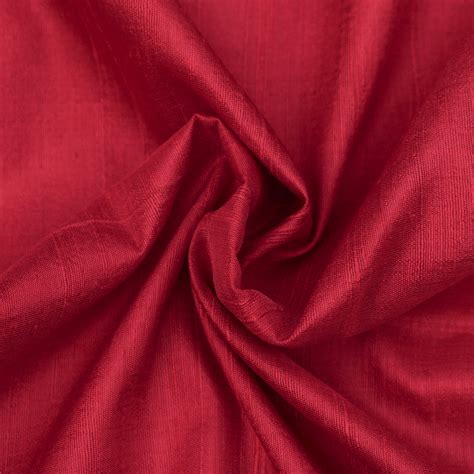 Red Silk Fabric By The Yard Silk Fabric Silk Dupioni Fabric Etsy