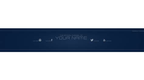 Free Youtube Banner Template 1 Psd New 2015 By Xodus10 On Deviantart