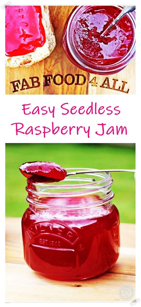 Seedless Raspberry Jelly Recipe Raspberry Jam No Pectin Homemade