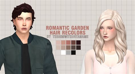 My Sims 4 Blog Romantic Garden Hair Recolors By Thesimwithoutaname