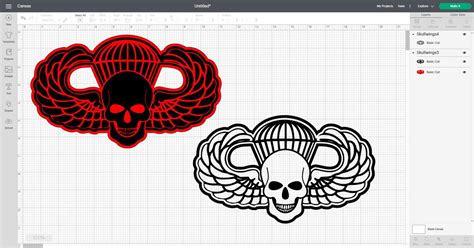 Us Army Airborne Skull Wings Vector Svg  Png Etsy India