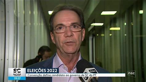 Pt Oficializa Candidatura De Décio Lima Ao Governo De Santa Catarina