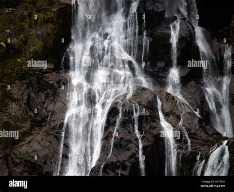 Waterfalls New Zealand Stock Photo Alamy