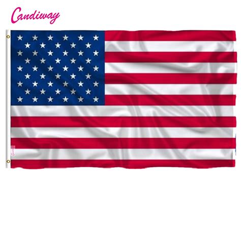 Candiway 2x3 Foot American National Flag Usa Flying Flag Us Pennant The