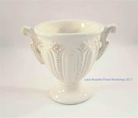 Ivory Coloured Ceramic Grail For Floral Arrangement Raw Material