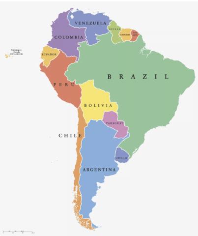 South America Countries Diagram Quizlet