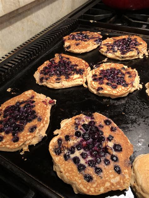 Homemade Blueberry Buttermilk Pancakes Rfood