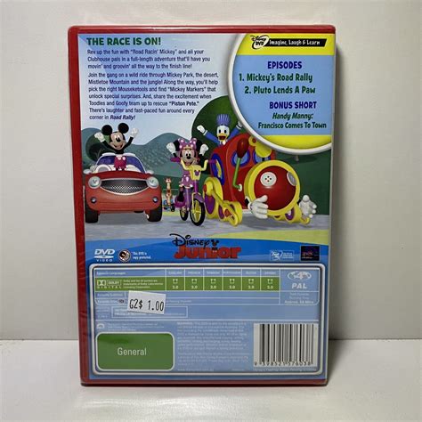 Mickey Mouse Clubhouse Road Rally DVD Region 4 Disney New